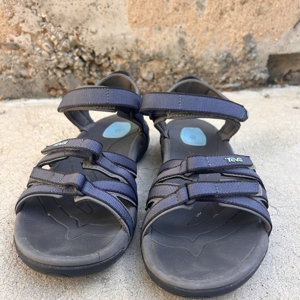 Utility Outdoor Sandal Teva Women's Tirra Gray Navy Sz 10